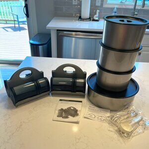 Never Used Tupperware Spice System and Canister Set